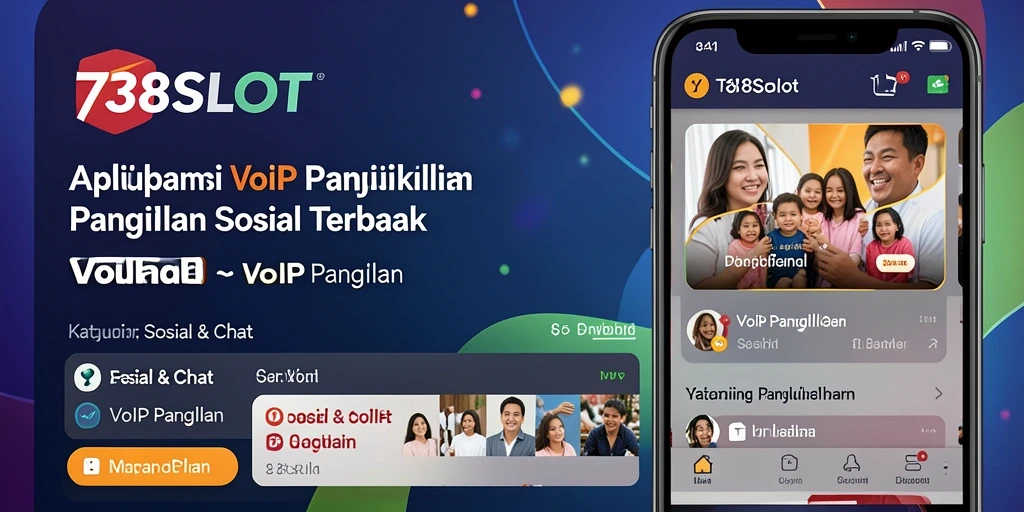 Antarmuka 738SLOT yang intuitif dan menarik untuk VoIP Panggilan.