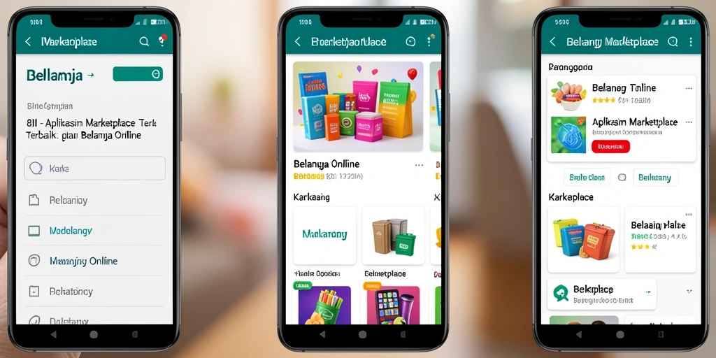 Screenshot utama 8II menampilkan antarmuka Marketplace yang intuitif dan menarik.