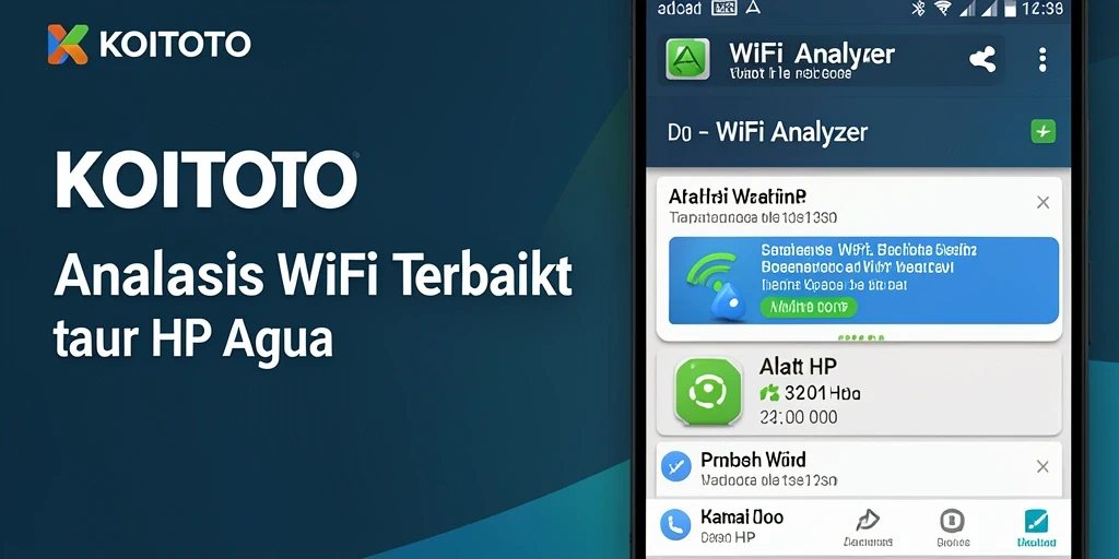Tampilan antarmuka KOITOTO dengan analisis WiFi yang jelas.