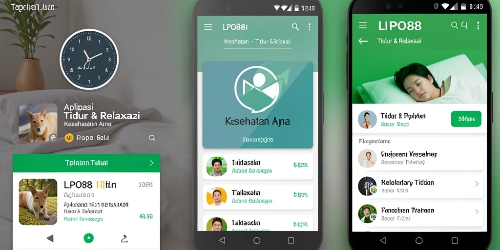 Tampilan antarmuka LPO88 yang ramah pengguna untuk relaksasi dan tidur.