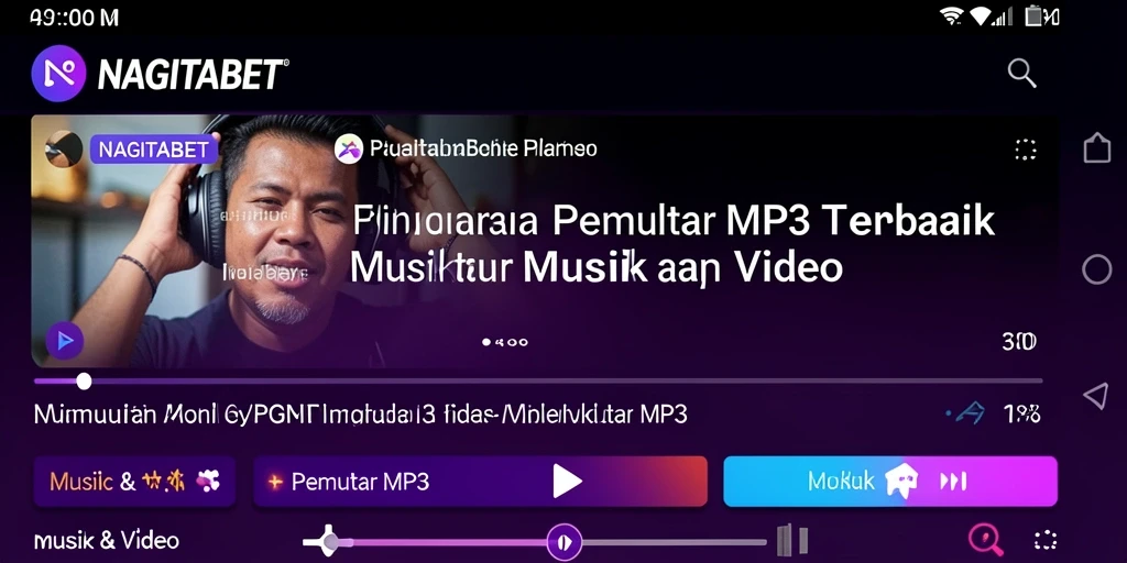 Antarmuka aplikasi NAGITABET yang menawan dan fungsional.
