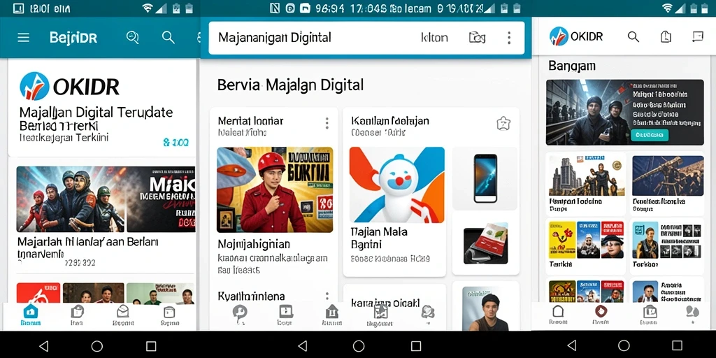 Tampilan antarmuka utama aplikasi OKIDR yang modern dan informatif.